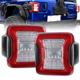 Euro Red Led Taillights Brake Reverse Turn Signal Lights for JL 2018-19