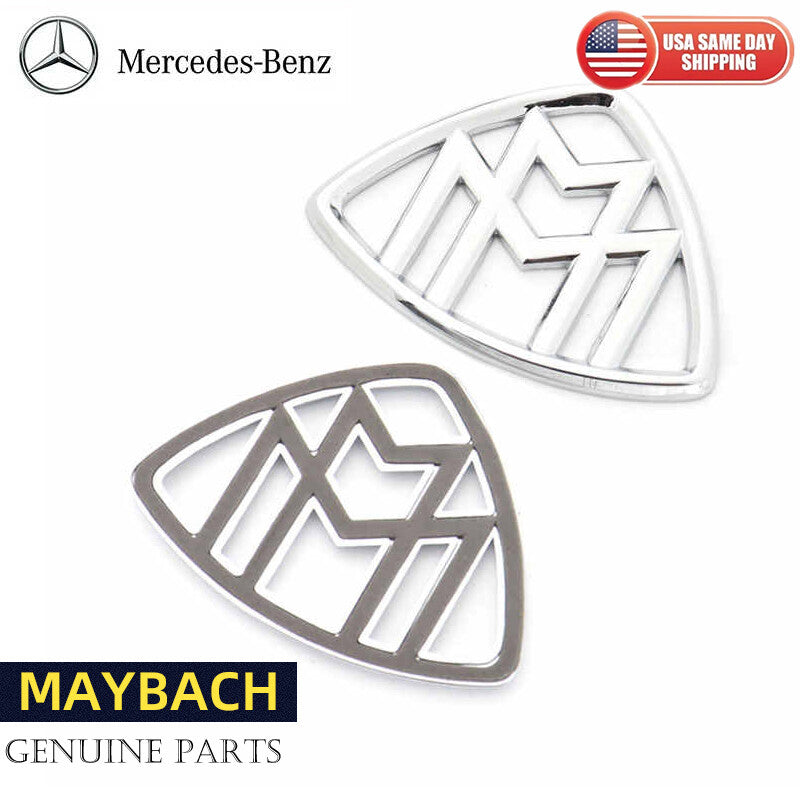 Chrome For " MAYBACH " Emblem Auto Front Badge for Mercedes-Benz S400 S500
