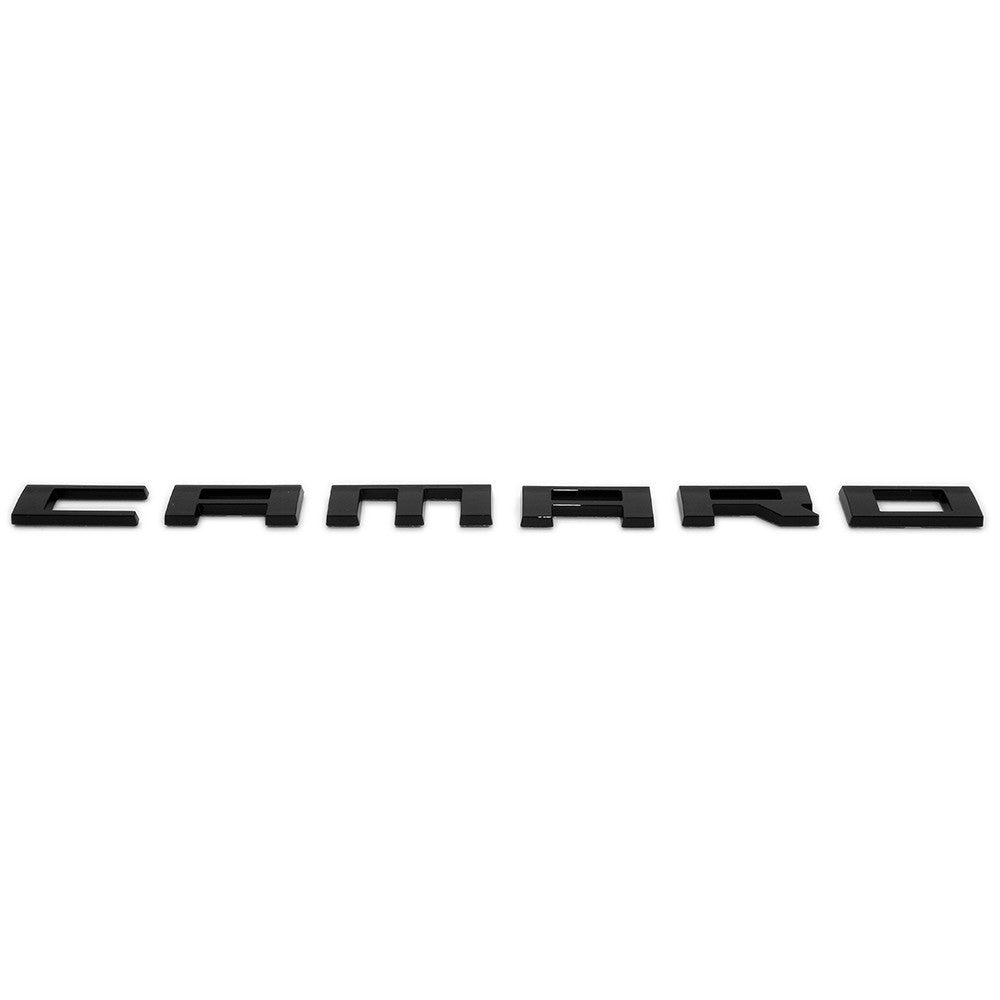2pcs Camaro Emblem 2010-2015 Side Fender Badge Letter Nameplate Gloss Black