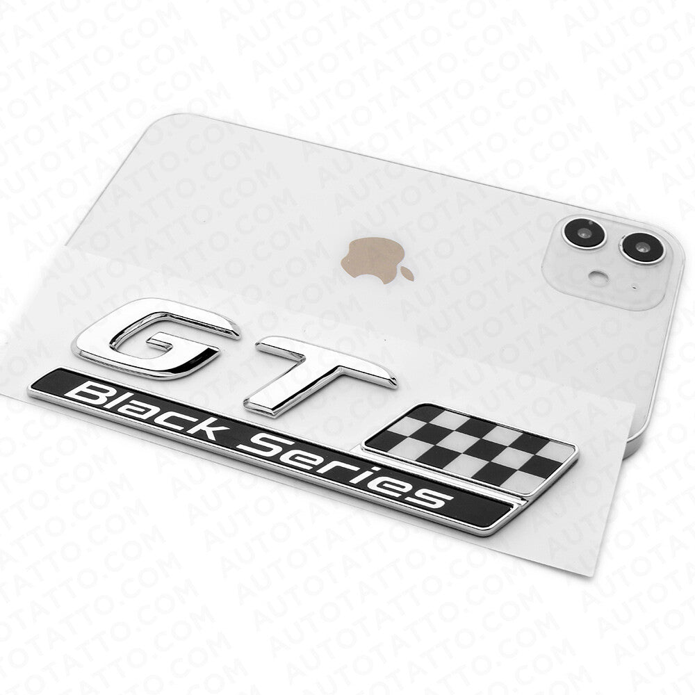 AMG GT Black Series Limited Edition Emblem 3D Trunk Lid Logo Decal Badge Chrome