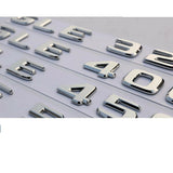 Chrome E53 AMG TURBO/4matic+ Rear Trunk Fender Badges Emblems For E-Class E53