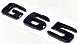 BLACK G65 FOR MERCEDES REAR TRUNK EMBLEM BADGE NAMEPLATE DECAL LETTER NUMBERS