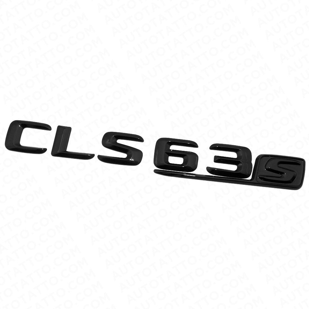 2016 CLS 63 S Emblem Trunk Lid Letter Nameplate Badge Decorate AMG Gloss Black