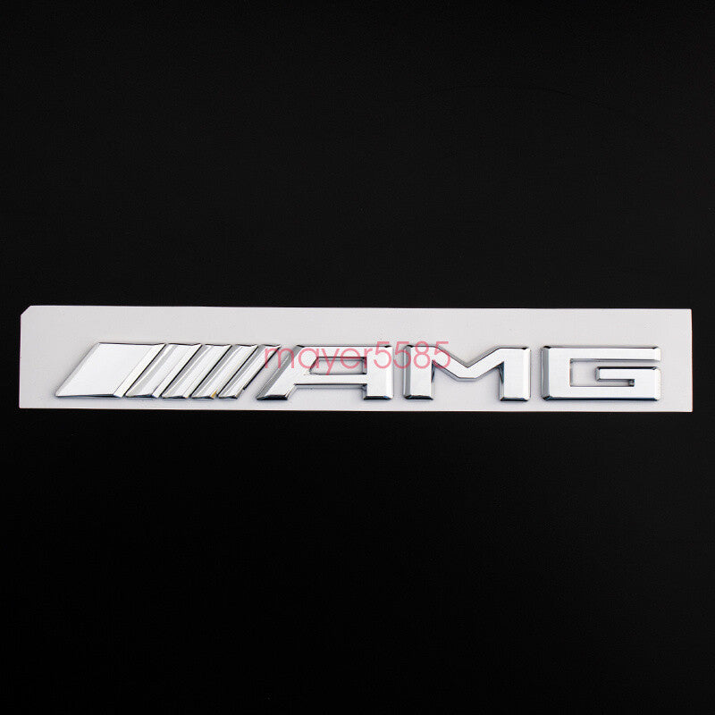 4pcs Chrome E63 AMG 6.3 AMG Trunk Emblem Badge Sticker for Mercedes Benz E63