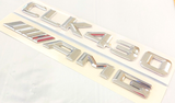 2X CHROME CLK430+AMG FOR MERCEDES CLK430 REAR TRUNK EMBLEM BADGE NAMEPLATE