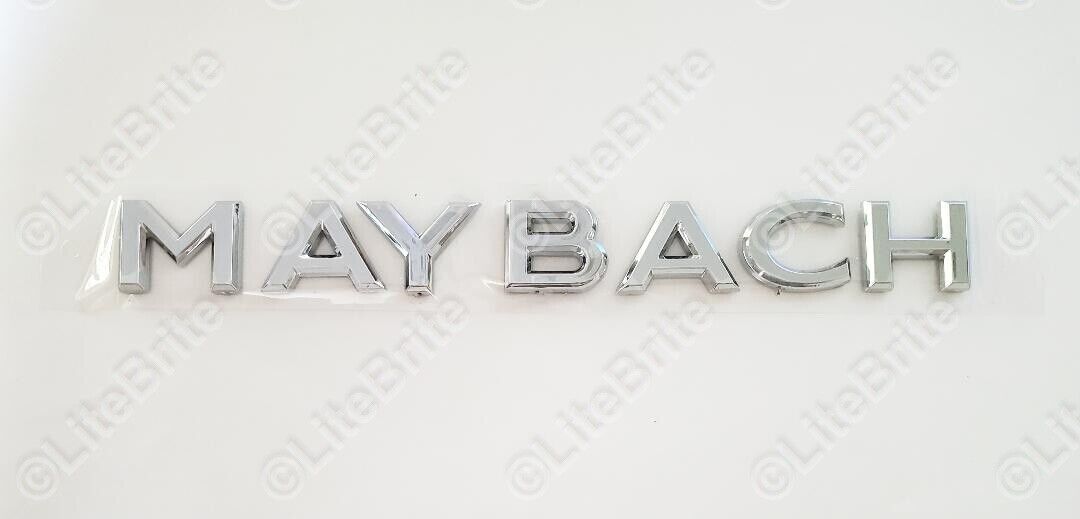Silver Side Rear Trunk Badge Emblem For Mercedes Benz Maybach S Class S400 S500