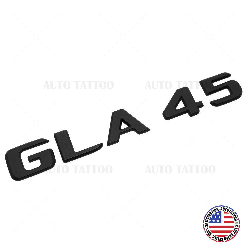 17-20 GLA 45 AMG Rear Letter Emblem Liftgate Logo Nameplate Badge Matte Black