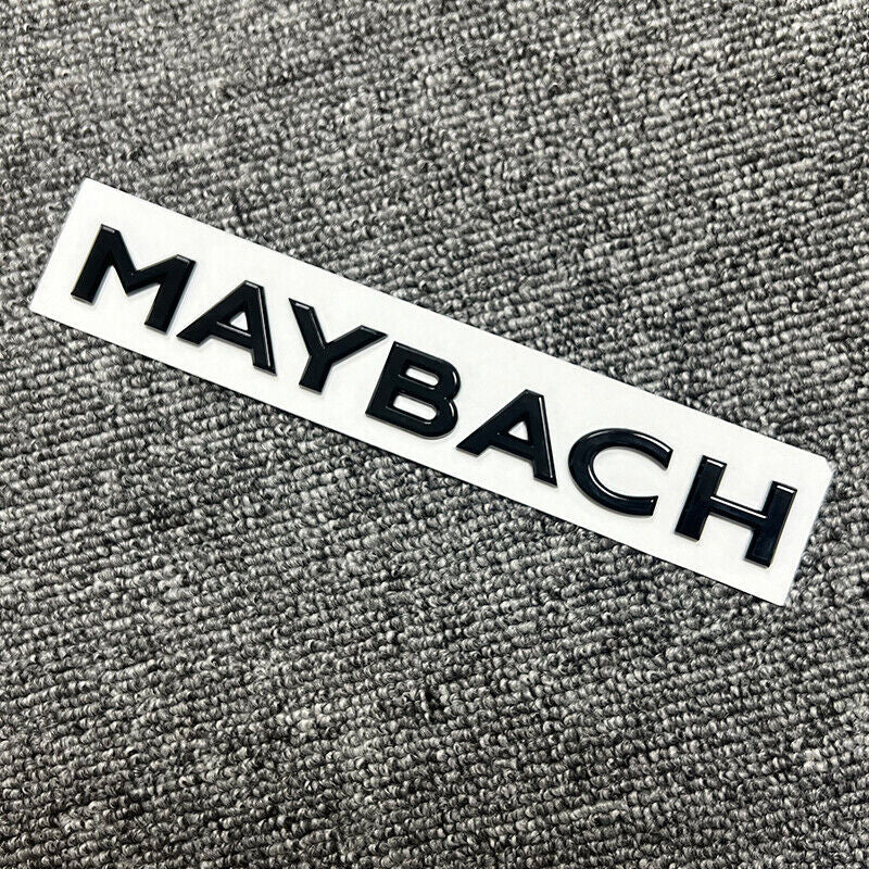 Gloss Black GLS600 Maybach Number Trunk Letters Badge Emblems Sticker For Benz