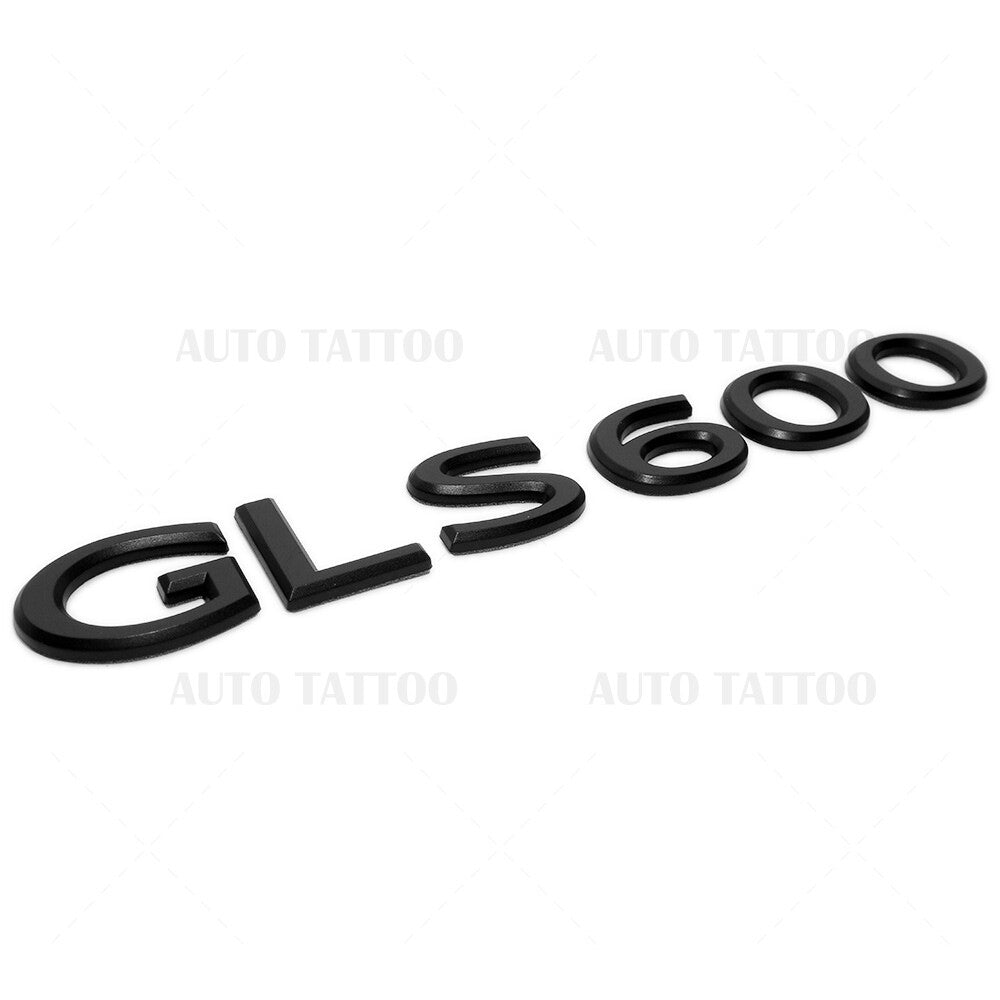 Mercedes-Maybach GLS 600 SUV AMG Emblem Liftgate Nameplate Badge Matte Black