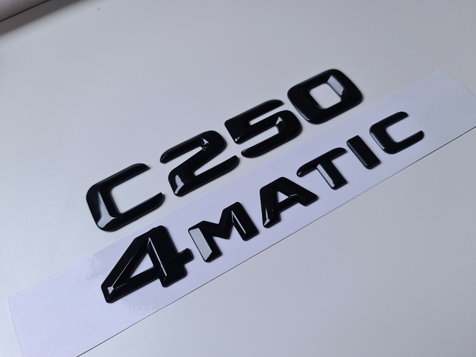 C250 4matic Black Letter Number Rear Boot Badge Emblem For C Class Mercedes