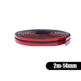 Car Accessories Windshield Roof Rubber Seal Strip Noise Insulation Stickers 2M