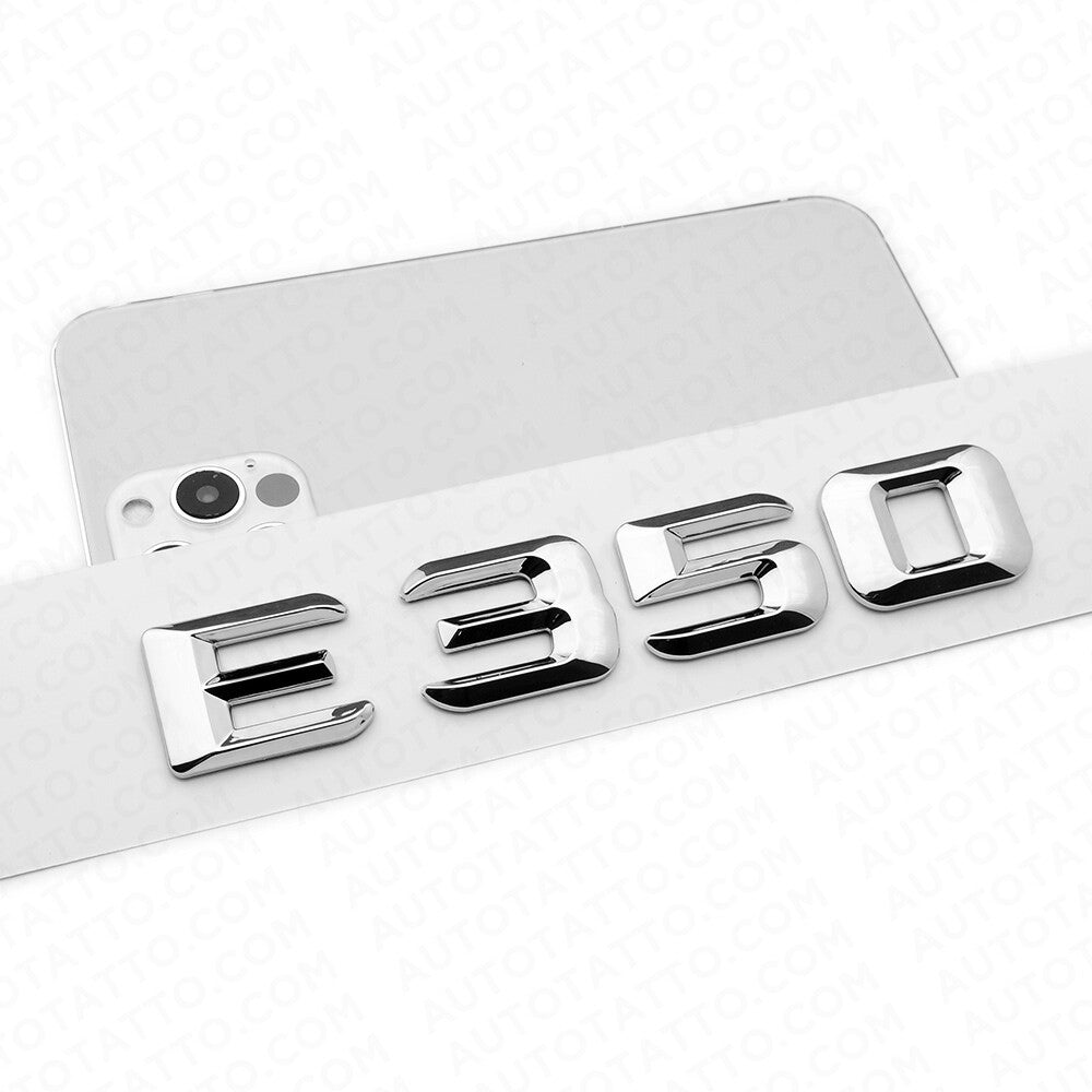 14-16 E350 AMG Letter Emblem 3D Trunk Logo Nameplate Badge Decorate OEM Chrome