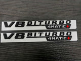 NEW Gloss Black V8 BITURBO 4MATIC For Mercedes-Benz E63 E63S AMG W213