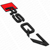 Audi RS Q7 Gloss Black Rear Letter Liftgate Badge Trunk Emblem Badge Logo Sport