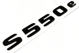 S550e Gloss BLACK FOR MERCEDES REAR TRUNK EMBLEM BADGE NAMEPLATE DECAL LETTERS