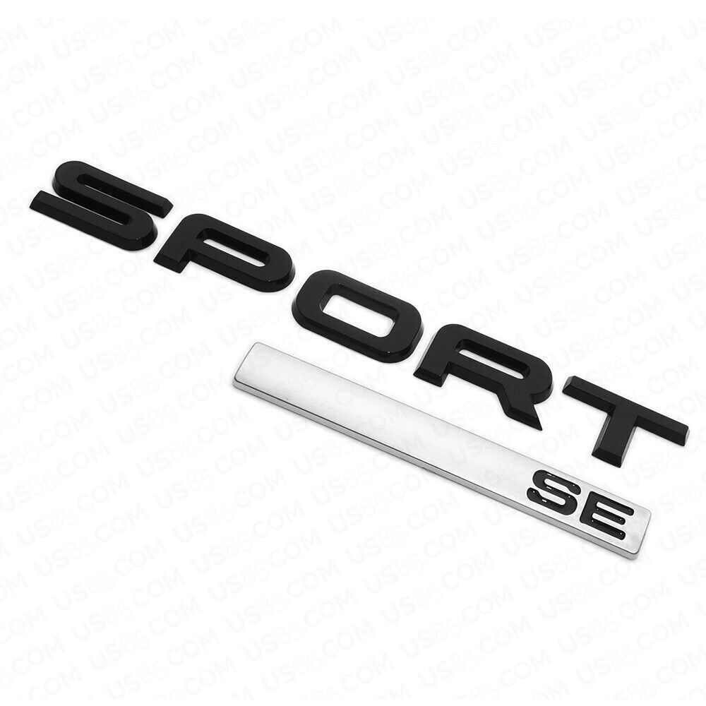 For Range Rover Sport SE Letter Car SUV Tailgate Logo Black Emblem Badge SV SVR
