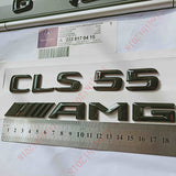 Gloss Black Number Letters Rear Trunk Badge Emblem for Mercedes Benz CLS55 AMG