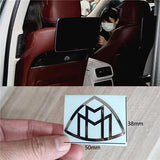 Chrome Trumpet Middle Console Random Post Maybach Logo Badge for Mercedes Benz