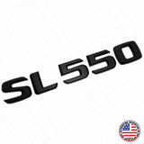 01-14 SL 550 AMG Letter Emblem Trunk Logo Nameplate Badge Decorate Sport Black