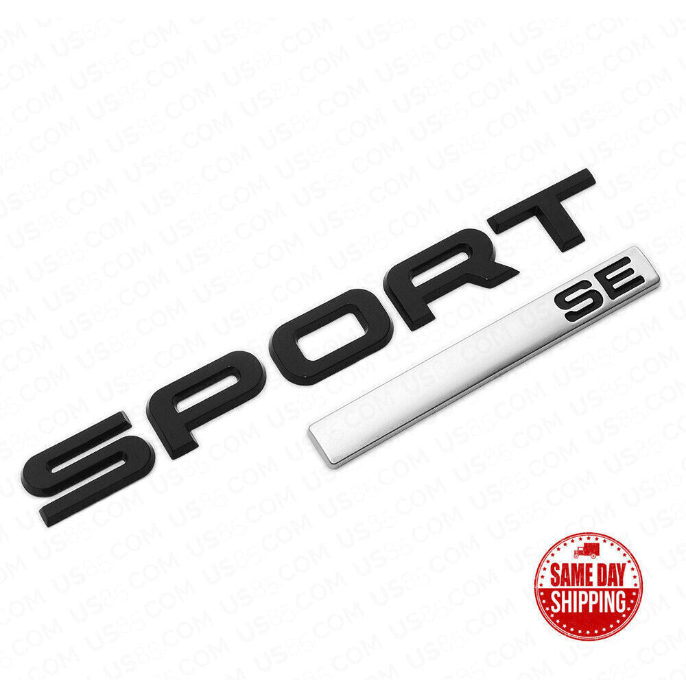 For Range Rover Sport SE Letter Car SUV Tailgate Logo Black Emblem Badge SV SVR