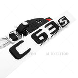 17-20 C 63 S AMG Emblem Trunk Lid Letter Logo Nameplate Badge Decorate Black