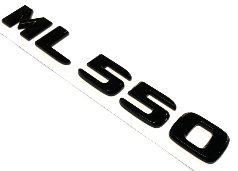 BLACK ML550 FOR MERCEDES REAR TRUNK EMBLEM BADGE NAMEPLATE DECAL LETTERS