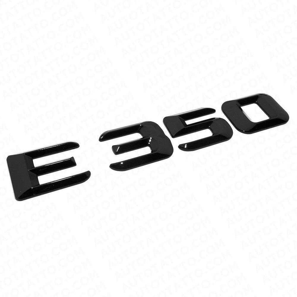 14-16 E350 AMG Letter Emblem 3D Trunk Logo Nameplate Badge Decorate Gloss Black