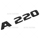 A220 AMG Sport Letter Emblem 3D Trunk Logo Nameplate Badge Decorate Gloss Black