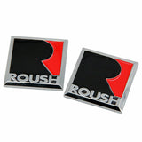 NEW 2x 3D Roush R Metal Fender Emblem Badge car body Stickers for ALL CARS