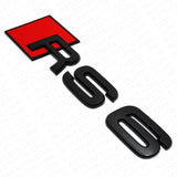 Audi RS 6 Matte Black Rear Letter Tail Nameplate Trunk Emblem Badge Sport