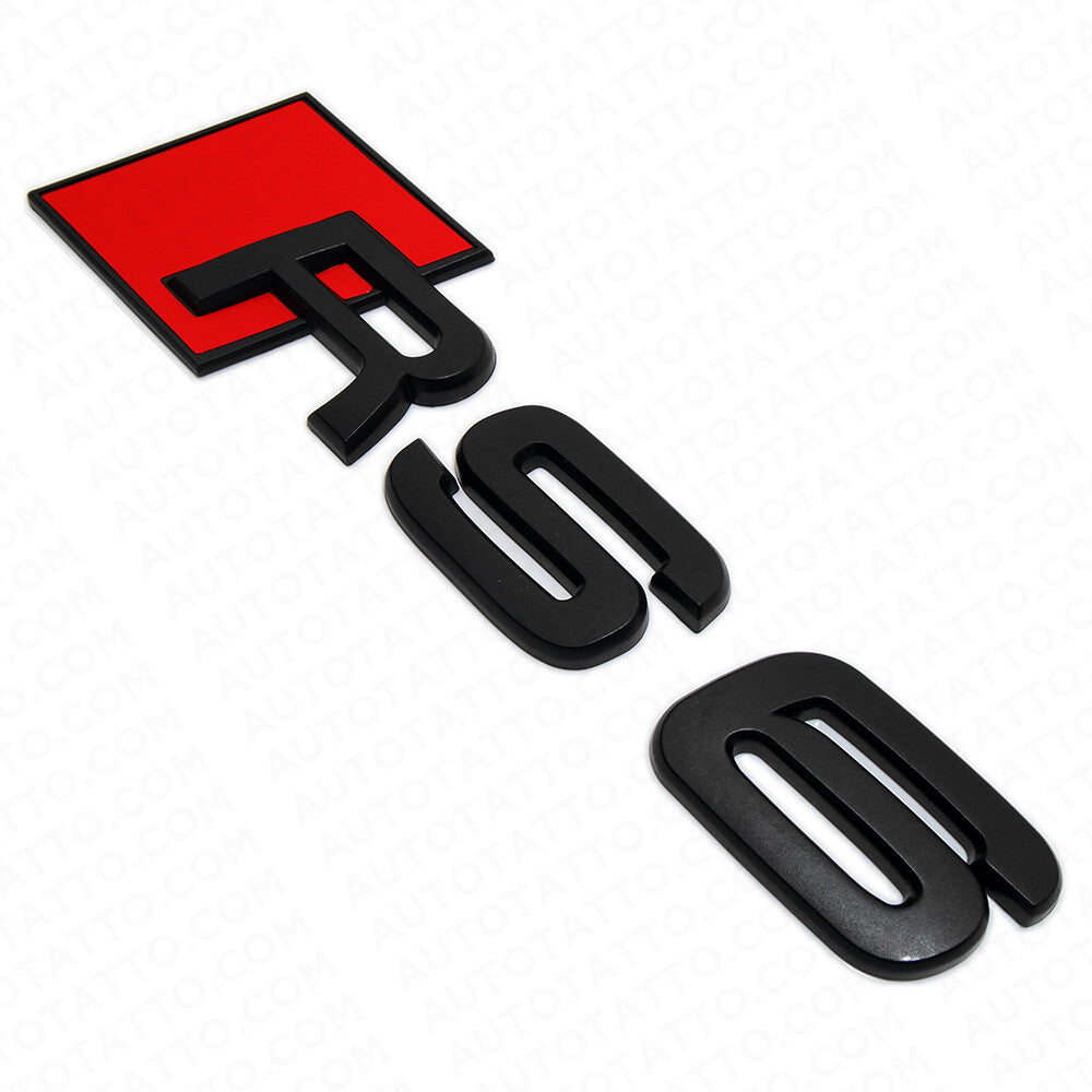 Audi RS 6 Matte Black Rear Letter Tail Nameplate Trunk Emblem Badge Sport