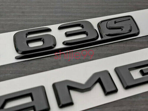 Gloss Black GLE63S AMG V8 BITURBO Star PACKAGE Trunk Emblem Badge Sticker W166