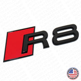 Audi R8 Gloss Black Rear Letter Trunk Lid Nameplate Trunk Emblem Badge Sport