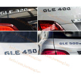 1 set Chrome Letters Rear Trunk Emblems Badges for A-Class W176 A45 AMG TURBO
