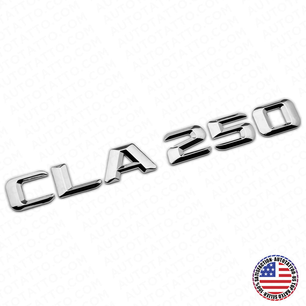 14-16 CLA 250 Emblem Trunk Lid Letter Nameplate Badge Decorate AMG OEM Chrome