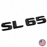15-16 SL 65 AMG Letter 3D Emblem Trunk Logo Nameplate Badge Decorate Matte Black