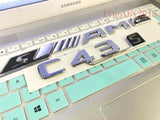 2018 " C43s + sAMG" High quality Rear Trunk Emblem Decal Badge FOR Mercedes Benz
