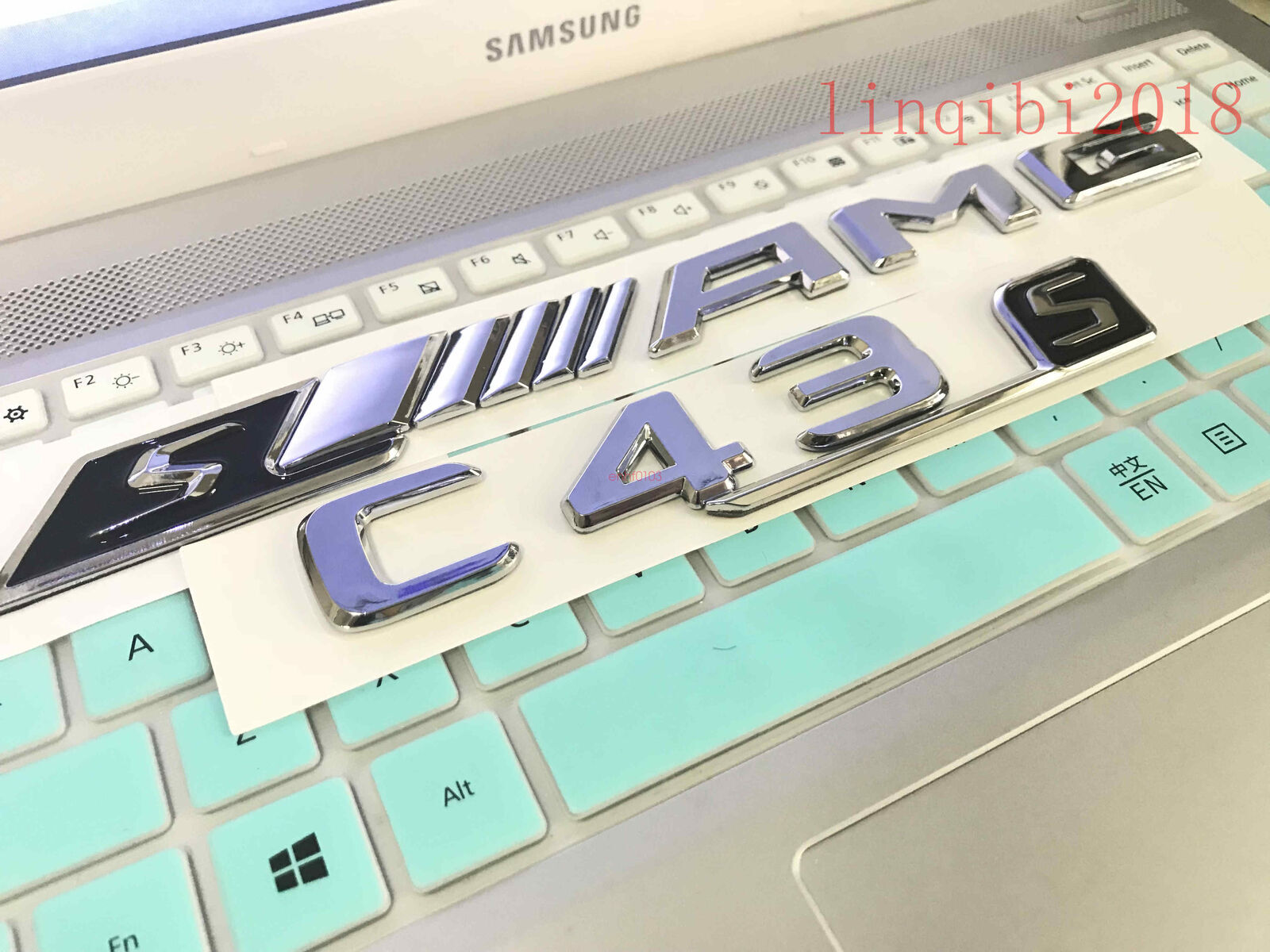 2018 " C43s + sAMG" High quality Rear Trunk Emblem Decal Badge FOR Mercedes Benz