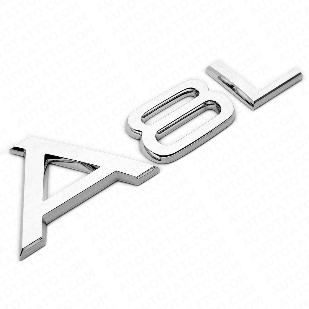 Audi A8 L A8L Chrome Rear Letter Tail Nameplate Trunk Emblem Badge Sport Sline