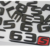 Glossy Black Trunk Letters Emblems Badges Sticker for Mercedes Benz GLS63 AMG