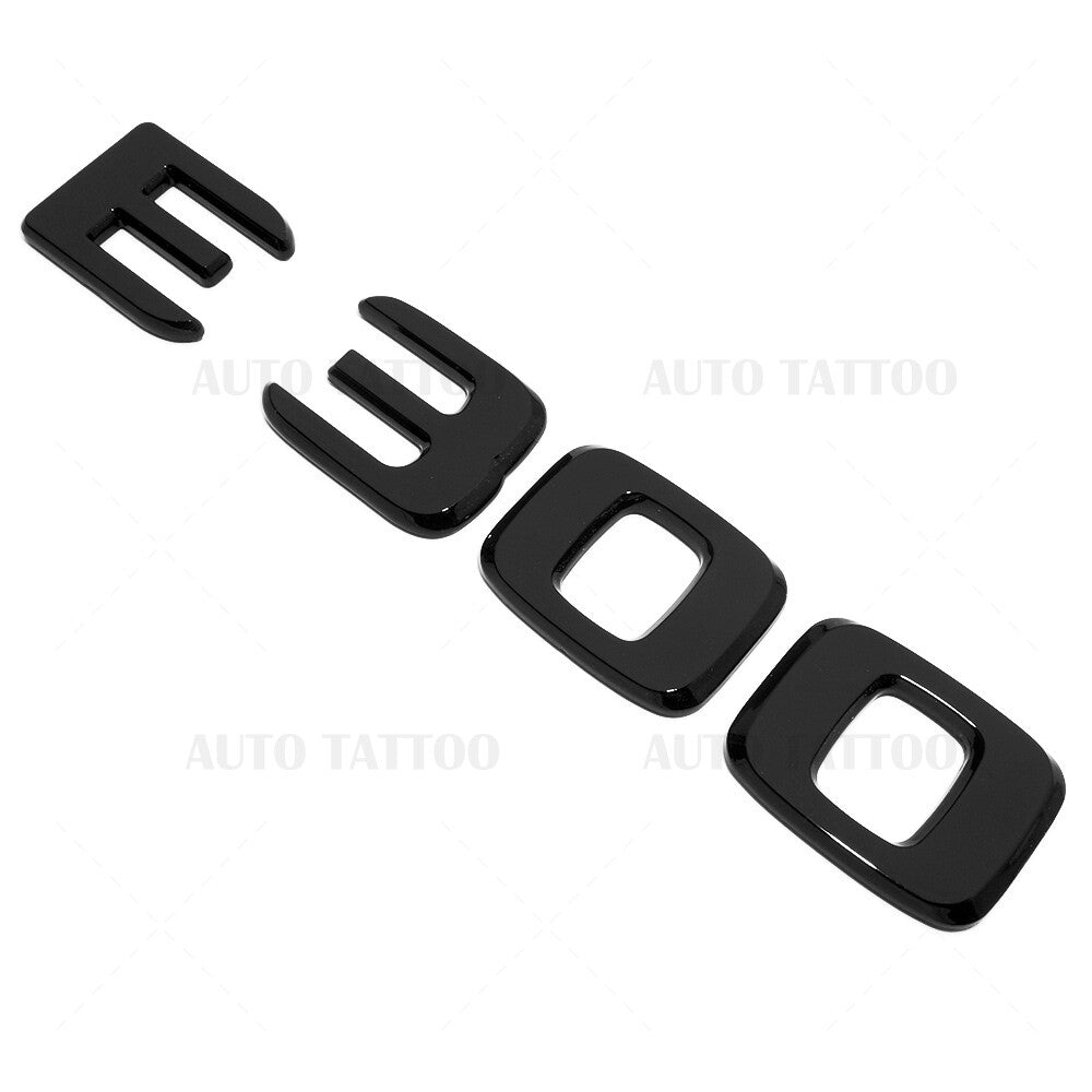 17-21 E300 AMG Letter Emblem 3D Trunk Logo Nameplate Badge Decorate Gloss Black