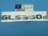 Chrome " GLS350d " Number Letters Rear Trunk Badge Emblem for Mercedes Benz GLS