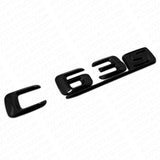 15-16 C 63 S AMG Letter Emblem Trunk 3D Logo Badge Decorate Sport Gloss Black