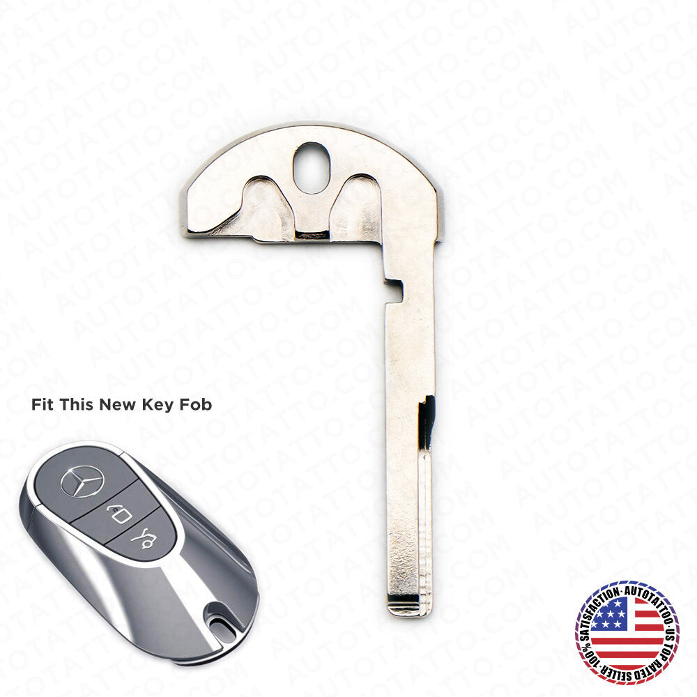 Insert Small Key Blank Emergency Key Uncut Blade for New 2022 Mercedes S G Class