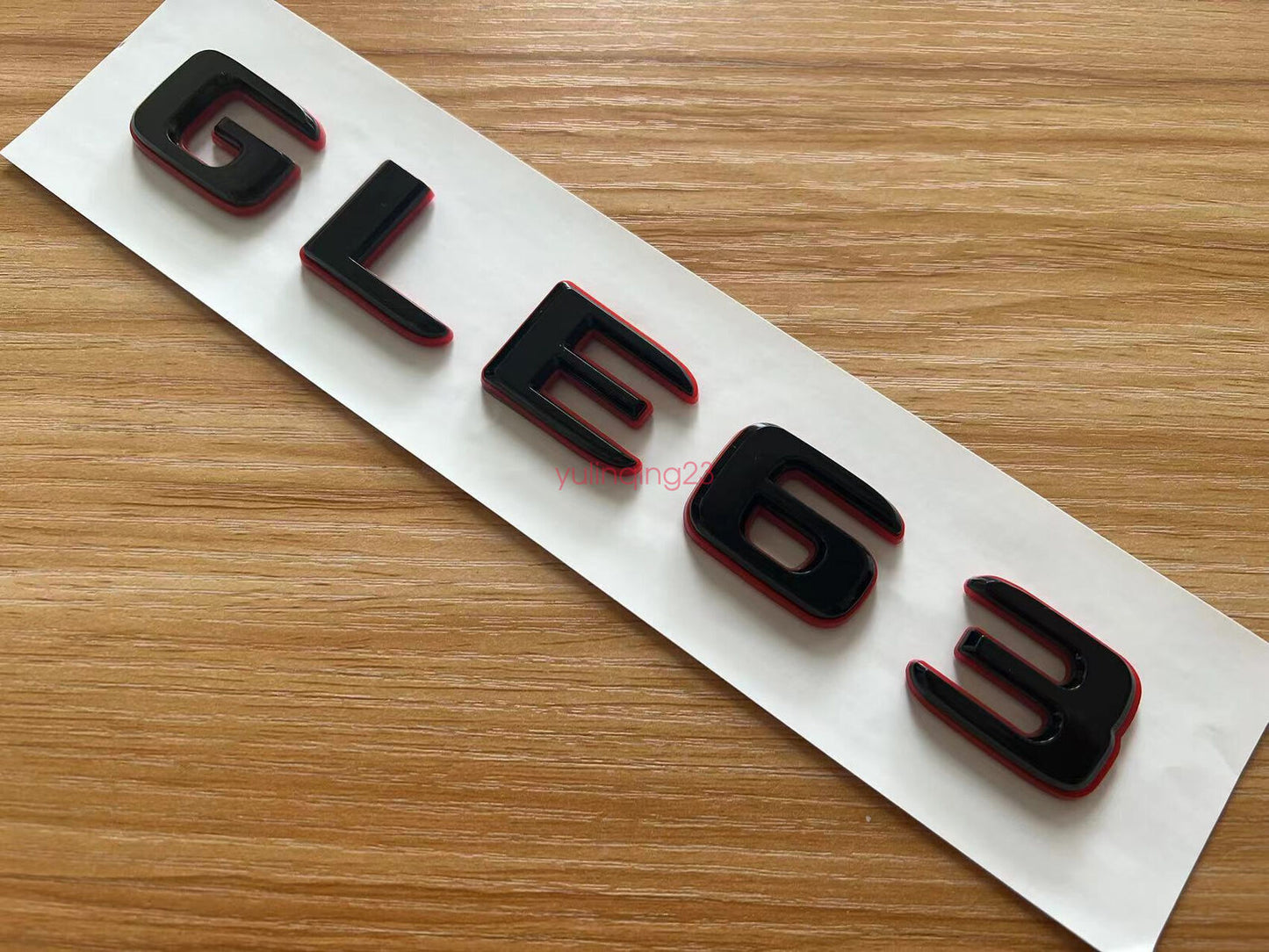 Black RED Number Letters Rear Trunk Badge Emblem for Mercedes  GLE63 AMG