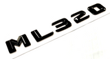 GLOSS BLACK ML320 FOR MERCEDES ML320 REAR TRUNK LIFTGATE EMBLEM BADGE NAMEPLATE