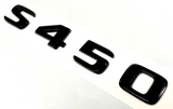 S450 BLACK FOR MERCEDES REAR TRUNK EMBLEM BADGE NAMEPLATE DECAL LETTER NUMBER