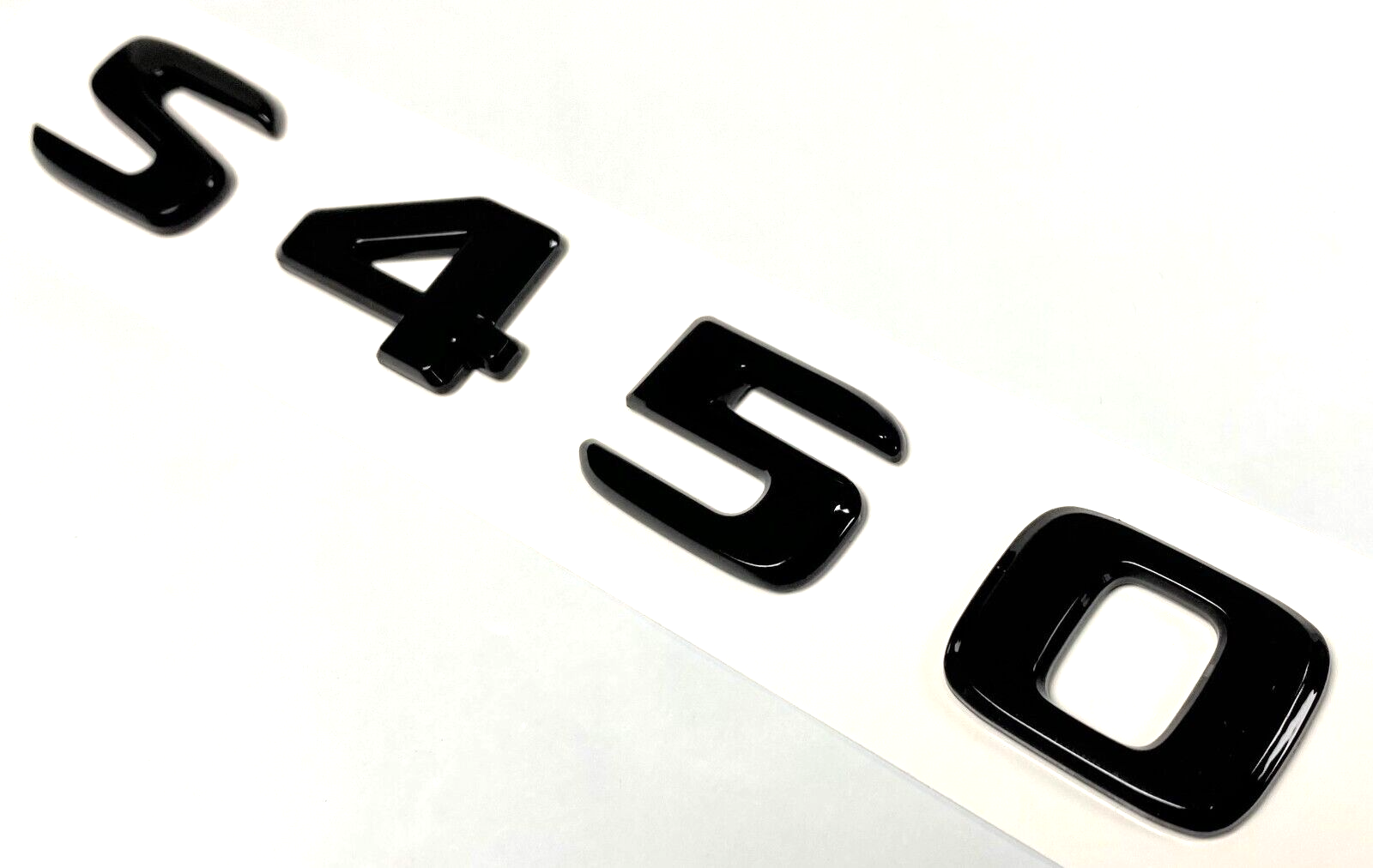 S450 BLACK FOR MERCEDES REAR TRUNK EMBLEM BADGE NAMEPLATE DECAL LETTER NUMBER
