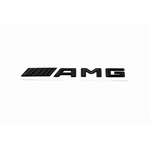 1Set 3D Gloss Black“AMG + C 63 S + BITURBO” Emblem car sticker for Mercedes Benz