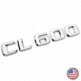 01-14 CL 600 Emblem Trunk Lid Letter Logo Nameplate Badge Decoration AMG Chrome